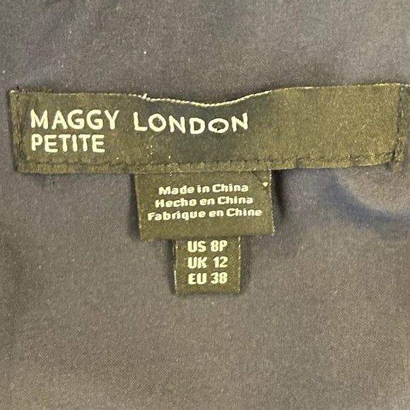 Maggy London Dress Petite Shoulder Cocktail Sheath - Picture 3 of 6